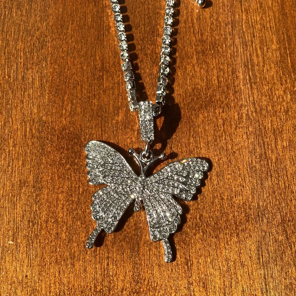 Butterfly Pendant Necklace - Picture 3 of 6